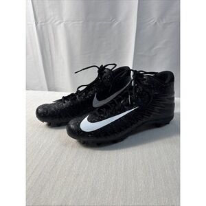 Nike Alpha Menace Football Cleats Mens Size 12 Black Mid Top #880137-011